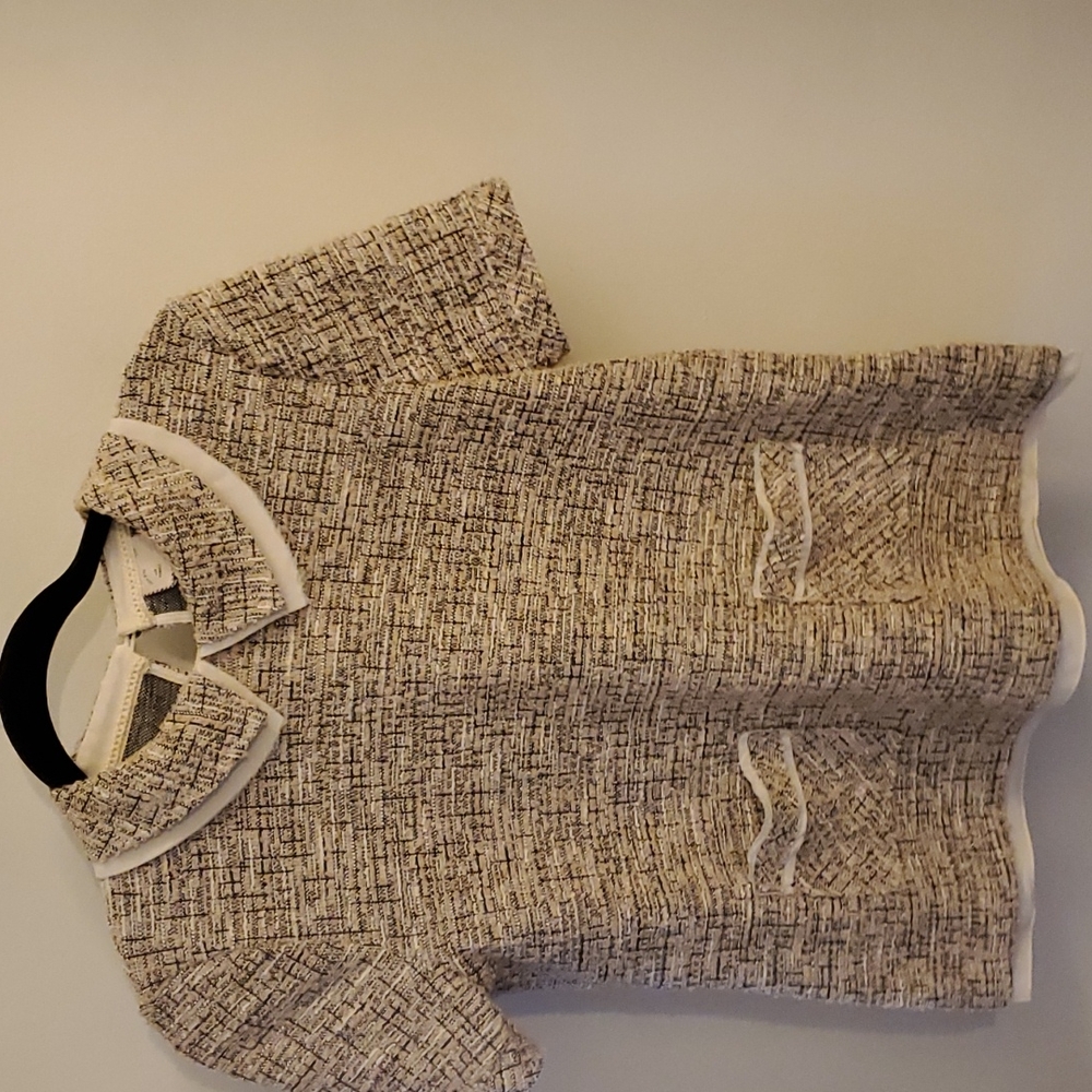 Anthroplogie tweed top, XS